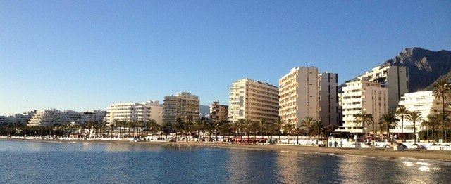 Siluett över Marbella